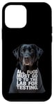 Coque pour iPhone 12 mini All Food Must Go to the Lab Funny Lab Blague