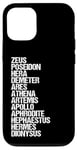 Coque pour iPhone 12/12 Pro Dieux et déesses grecs, les douze dieux de l'Olympe