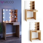 Coiffeuse coiffeuse Dekos Vicco commode de coiffeuse miroir goldcraft