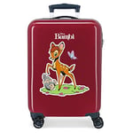 Disney Bambi Valise de Cabine Rouge 38 x 55 x 20 cm Rigide ABS Fermeture à Combinaison latérale 34 l 2 kg 4 Roues Doubles