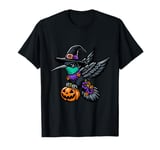 Scary Halloween Hummingbird Witch Hat Costume Spooky Season T-Shirt