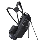 VEVOR 35” Golf Cart Bag with 14 Way Organizer Divider Top 11 Pockets Black White