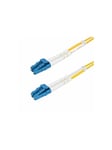 25m (82ft) LC to LC (UPC) OS2 Single Mode Duplex Fiber Optic Cable 9/125µm Laser Optimized 10G Bend Insensitive Low Insertion Loss - LSZH Fiber Patch Cord (SMDOS2LCLC25M) - patch cable - 25 m - yellow