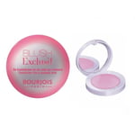 BOURJOIS BLUSH EXCLUSIF FARD A JOUES CREME POUDRE TEINTE UNIVERSELLE ROSE 2,5GR