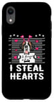 iPhone XR I Steal Hearts Valentine St Bernard Dog Funny Valentines Day Case