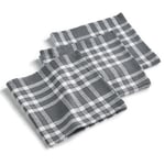 Lot de 3 Serviettes de Table "Traditio" 45cm Anthracite