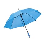 eBuyGB Grand Parapluie de Mariage coloré Automatique Brolly pour Photographe de Mariage, Parapluie Pliable, Long Parapluie avec poignée bâton Pluie – Bleu Clair 105 cm Envergure 82 cm