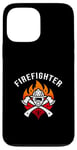 Coque pour iPhone 13 Pro Max Casque de pompier - Hache - Flamme - Appréciation Hero