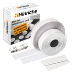 Hinrichs Adhesive Hook and Loop Tape Set White - 1x Self-Adhesive Heavy Duty Double Sided Tape 10m Long and 2cm Wide + 20x Self-Adhesive Hook and Loop Points Ã˜ 2cm Hook and Loop Fastener - Sticker