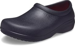 Crocs Unisex On The Clock Literide Slip Clog, Black, 9 UK Men/ 10 UK Women