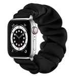 Scrunchie Armband Apple Watch SE 40mm svart/silver