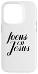 Coque pour iPhone 14 Pro FOCUS SUR JÉSUS, mème de l'Église chrétienne flou et flou