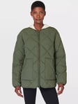 Sweaty Betty On The Move Quilted Jacket, Ivy Green