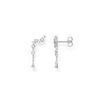 Thomas Sabo Ear Climber Earrings with Ice Crystals