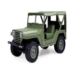 Lecez Four-wheel Drive Off-road Jeep, 1:14 Full-scale Remote Control Climbing Car 2.4G Charging Shock Absorption and Collision Avoidance, Brown, Green, 33x16x17cm (Color : Green)