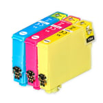 3 C/M/Y Ink Cartridges XL to replace Epson T2712, T2713, T2714 (27XL) Compatible