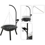 Prolenta Premium - Furniture Limited - Bol à feu avec grille de barbecue bbq 55 cm