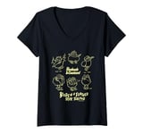 Womens Roobarb & Custard Birds Of A Feather Light Print V-Neck T-Shirt