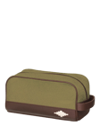 Pampeano Hombre Leather & Canvas Wash Bag