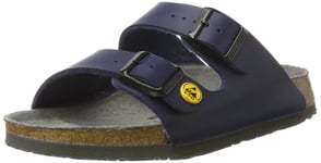 Birkenstock Professional Men's Arizona Birko-Flor ESD Mules, Blue (Blue), 39 EU