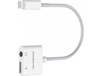 Adapter Usb Somostel Sms-Bz03 Lightning - Jack 3.5Mm + Lightning Biały (Sms-Bz03)