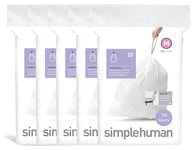 simplehuman 45L Code M Bin Liners - Pack of 100