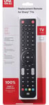 Replacement Remote For Sharp TV’s Oneforall URC 1921