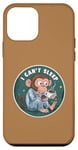 Coque pour iPhone 12 mini Singe en pyjama avec café