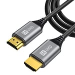 Cable Hdmi 8K 3M,Haute Vitesse 48Gbps Hdmi 2.1 Cable Compatible Avec Ps5,Ps3,Ps4,Pc,Projector,4K Uhd Tv/Hdtv,Xbox