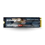 Integral 1TB Advantage Pro-2 M.2 2280 PCIe Gen4 X4 NVMe 1.4 Interne SSD - Jusqu'à 7 200 Mo/s Lecture et 6 100 Mo/s écriture - Jeux, édition vidéo et Photo, Conception, Rendu 3D et Plus Encore