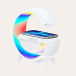 RGB BT Speaker Alarm Clock With Wireless Charging Function 3 In 1 Multifunct Hot