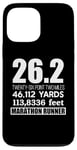 iPhone 13 Pro Max 26.2 MILES 46,112 YARDS 113,886 FEET MARATHON RUNNER Meme Case