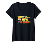 Womens Back to the 80s Costume Fancy Dress Halloween V-Neck T-Shirt