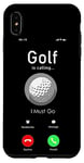 iPhone XS Max Golf Phone Display Vintage Ball Golf Is Calling I Must Go Case