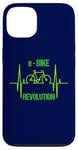 iPhone 13 eBike Revolution Bicycle Electric Heartbeat Funny EKG Pulse Case