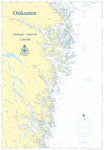 VÄGGKARTA OSTKUSTEN ARKÖSUND-V-VIK 70X100 OVIKT