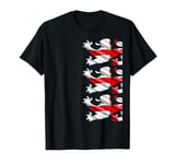 England International Football Team English Lions Fans Flag T-Shirt