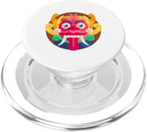 Barong Masque de lion mythologie balinaise Roi des esprits PopSockets PopGrip pour MagSafe