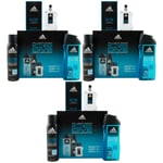 Adidas Ice Dive Gift Set 3-Piece 3 X 50Ml EdT - 250Ml Shower Gel - 150Ml Deo