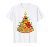 Funny Pizza on Earth Christmas Tree Merry Crust-mas Pizzamas T-Shirt