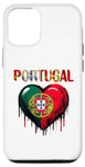 Coque pour iPhone 15 Drapeau Portugal Coeur Drapeau Portugal I Love Portugal