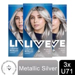 3pk Schwarzkopf Live Intense Colour Permanent or Semi-Permanent Hair Dye