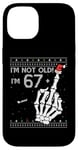 Coque pour iPhone 14 67 + 1 Flip Off Middle Finger - Funny Skull 68th Birthday