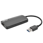 TRIPP LITE USB 3.0 SuperSpeed to DisplayPort Dual Monitor External Video Graphics Card Adapter 4K x 2K - ekstern videoadapter - 512 MB - svart