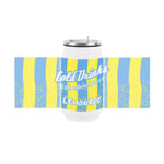 Retro Lemonade Soda Can Drinking Flask with Straw - Travel Mug Gift