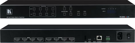 KRAMER VS-44H2 - 4x4 4K HDR HDCP 2.2 Matrix Switcher