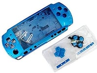 NEW Replacement Sony PSP 3000 Console Full Housing Shell Cover With Button Set -Blue.