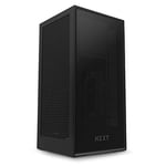 NZXT H1 - Boîtier ITX à petit facteur de forme - Airfllow à double chambre - Panneau avant en verre trempé teinté - Alimentation 650W 80+ Gold intégrée, refroidisseur d'eau AIO de 140 mm - Noir