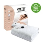 Surmatelas Chauffant Imetec 1 Place Adapto Maxi 195x90 cm - 6 Températures - Tissu Hypoallergénique - Température Constan