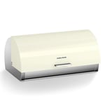 Morphy Richards Accents Roll Top Bread Bin, Stainless Steel, Ivory - 974013